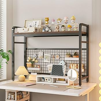 Amazon.com: Desk Hutch Bookshelf - Small Desktop Bookshelf, 1-Tier Amazon.com: Desk Hutch Bookshelf - Small Desktop Bookshelf, 1-Tier